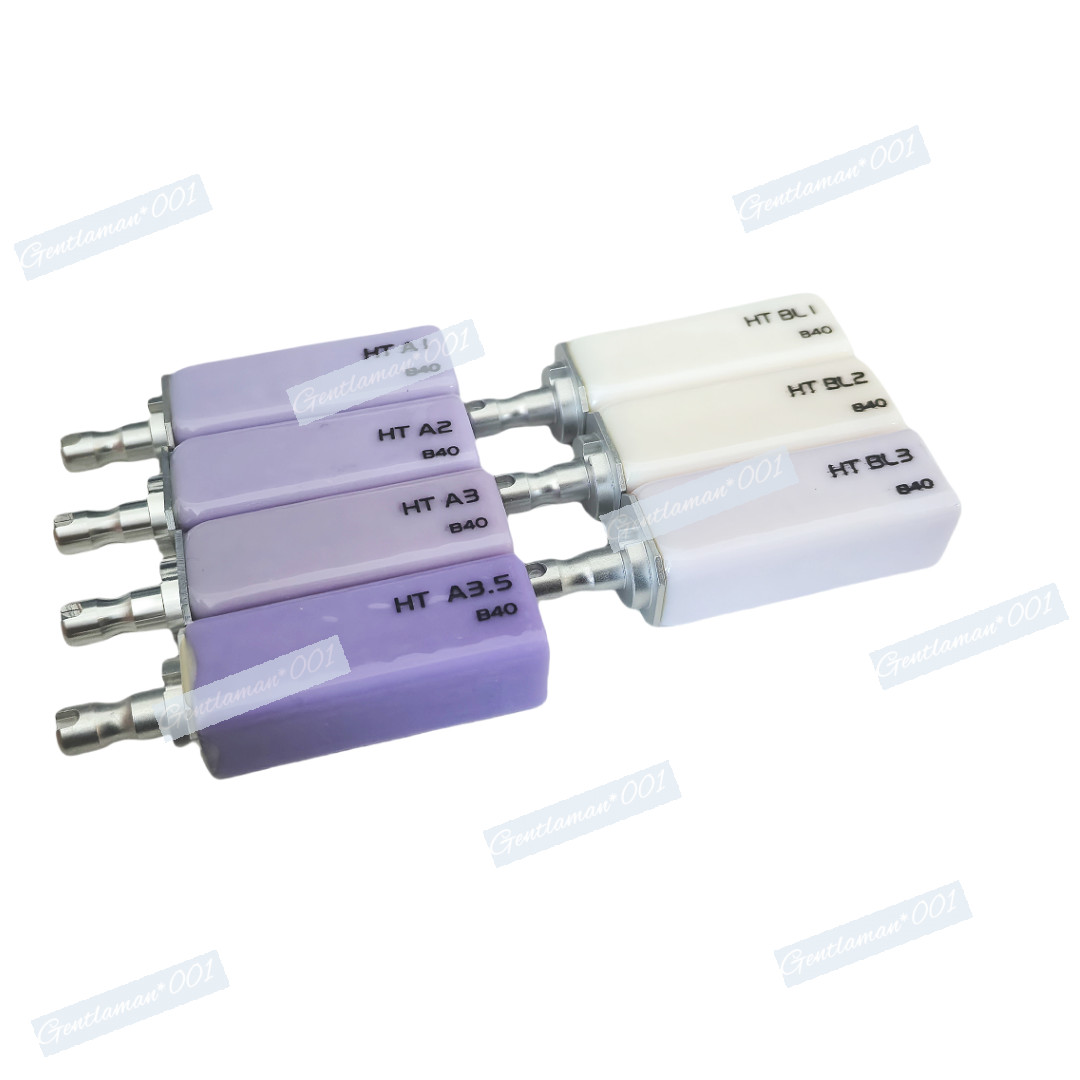 HT B40 Dental Glass Ceramic Lithium Block Cerec Emax CAD CAM HT Bridge Blocks