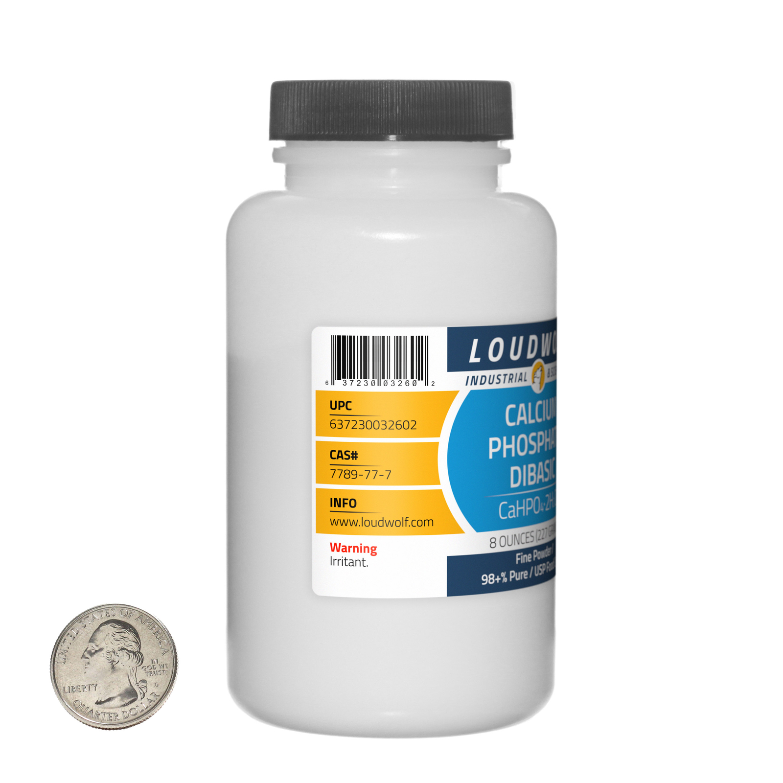 Calcium Phosphate Dibasic / 1.5 Lbs / 3 Bottles / 98+% USP Food Grade