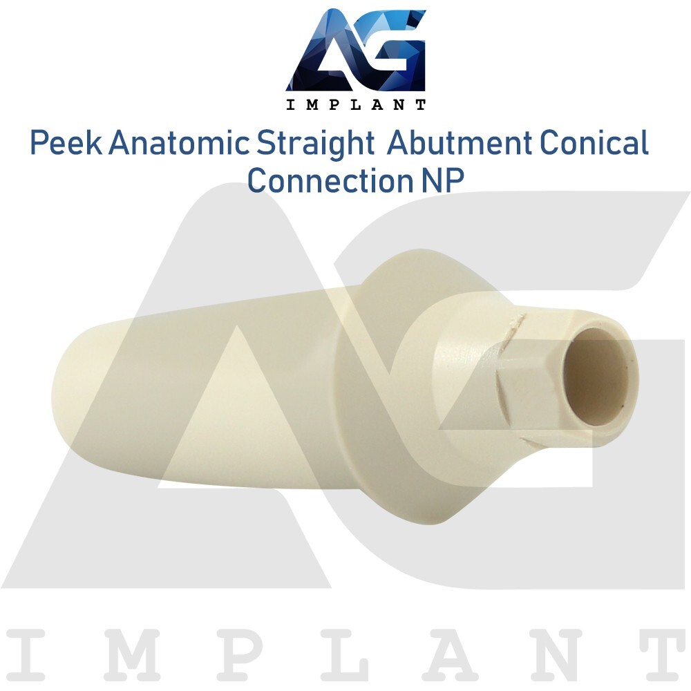 10 Peek Temporary Anatomic Straight Prosthetic System NP Conical Connection