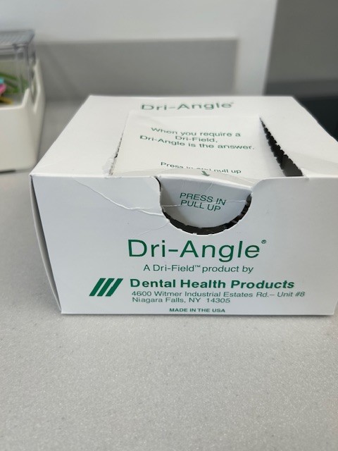 dental supplies for dentist. Dri-Angle by Dental Health Products. size Large
