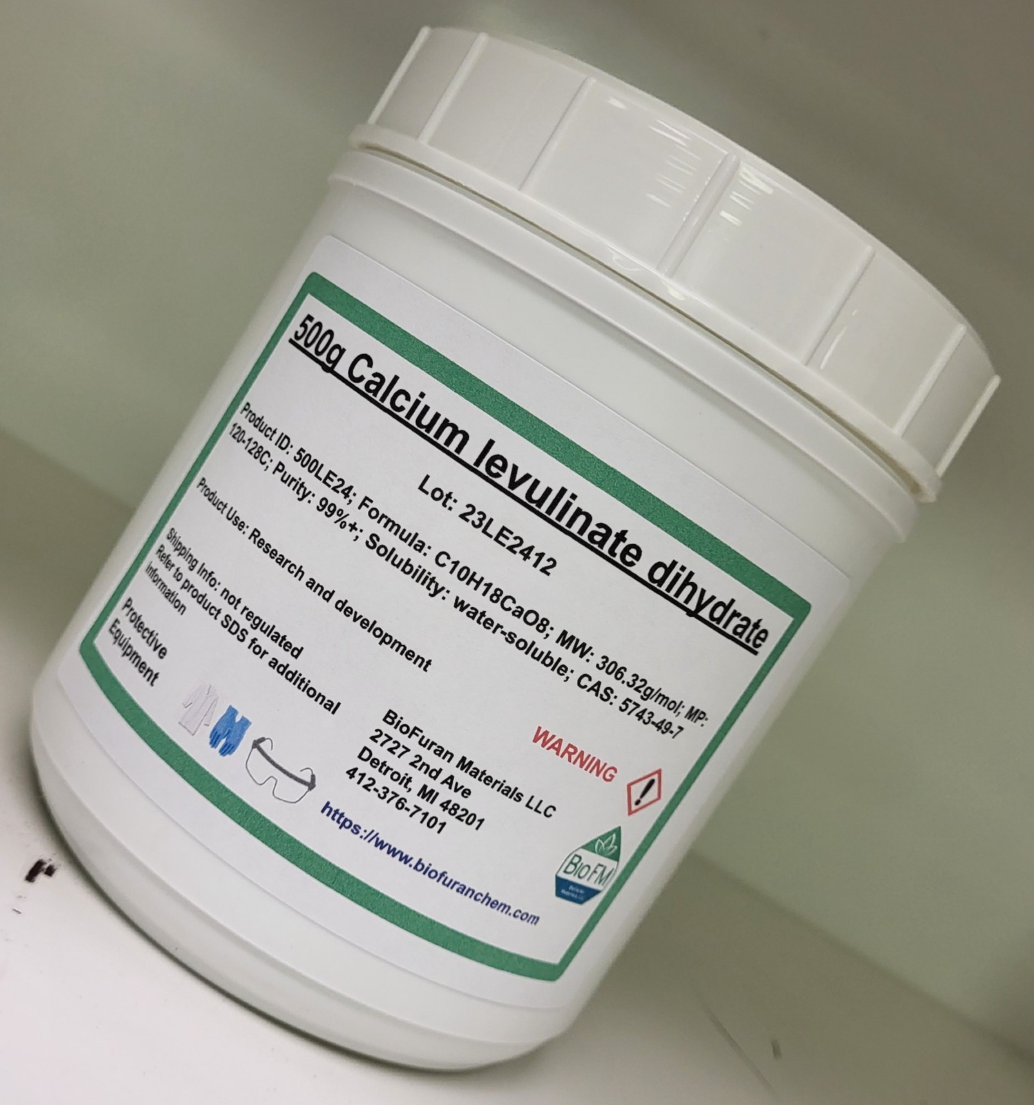 Calcium levulinate dihydrate