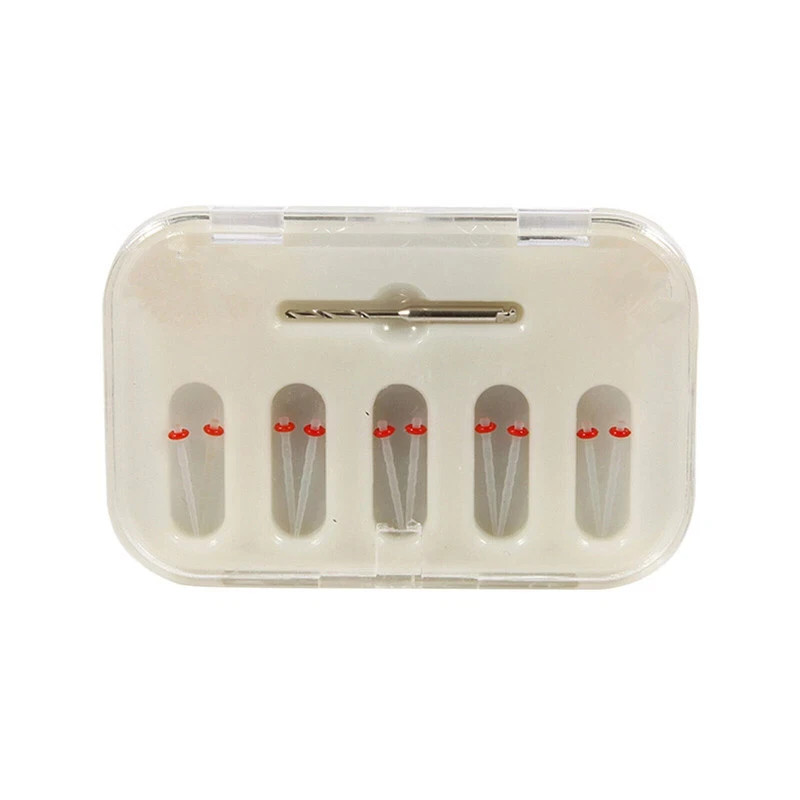 Dental Resin Screw Thread Quartz Drills Fiber Post 1.2mm Red/1.4mm Yellow