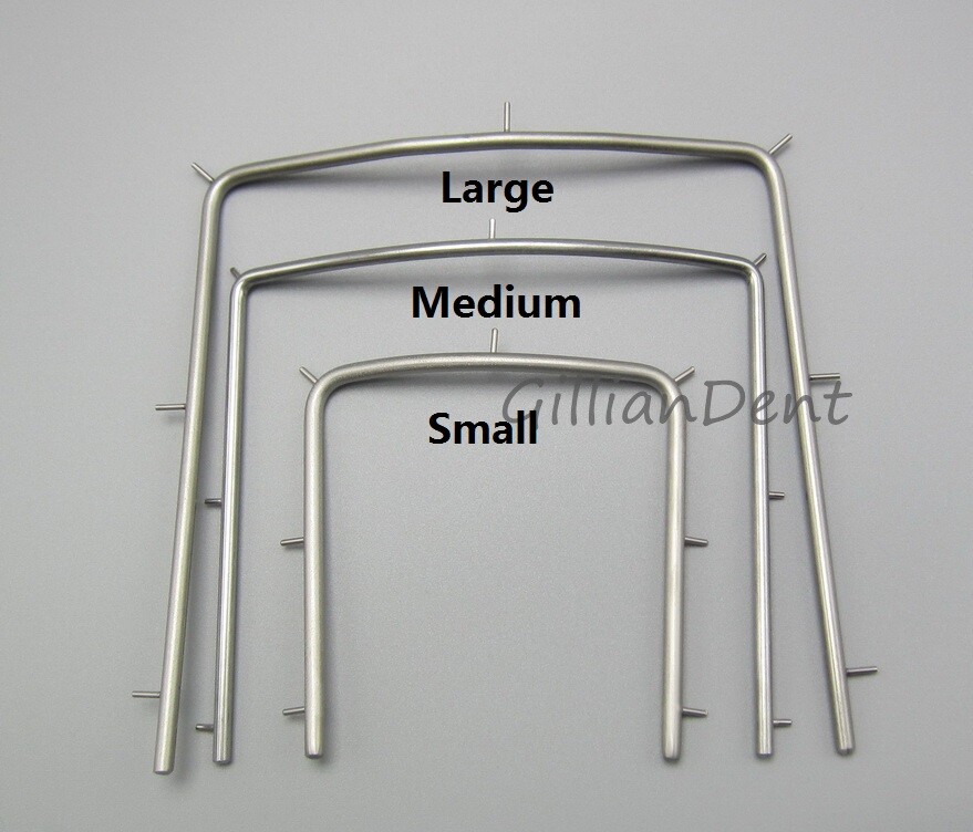 Dental Rubber Dam Sheet Frame Brackets Light Plastic/Foldable/S.S. Frames Tool