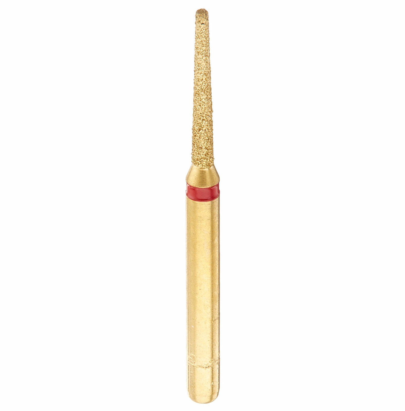 Premium Gold Plated Diamond-Round End Taper-G856/012F (GB5F)-Fine (10 Burs)