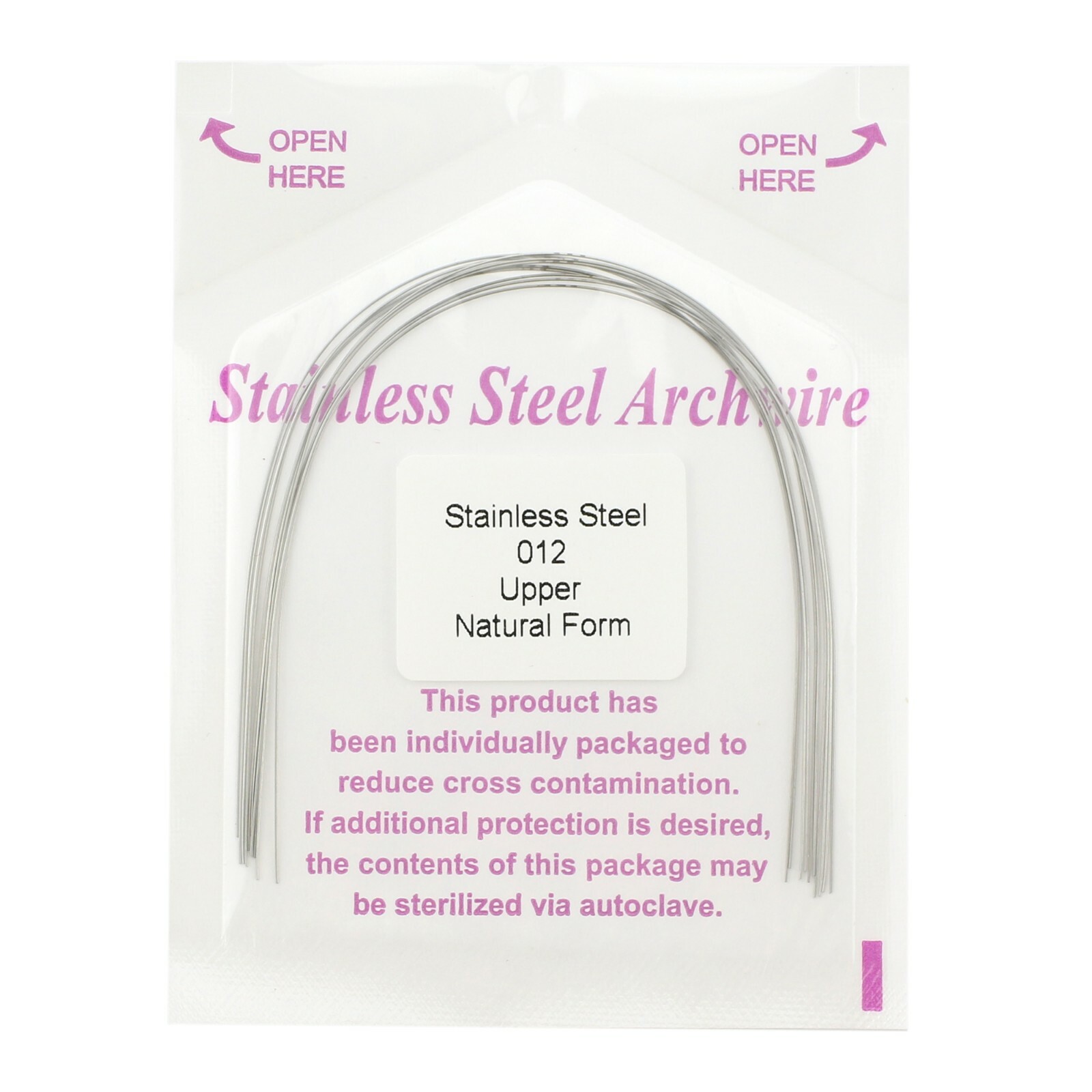 Dental Orthodontic Stainless Steel Arch Wires Round Natural Arcos de Ortodoncia