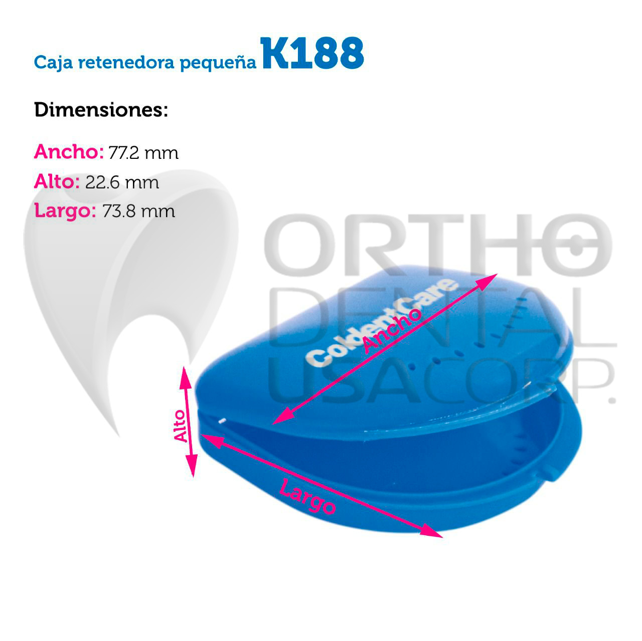 Orthodontic Retainer box single Aligners Mouth guard Assorted colors USA Seller