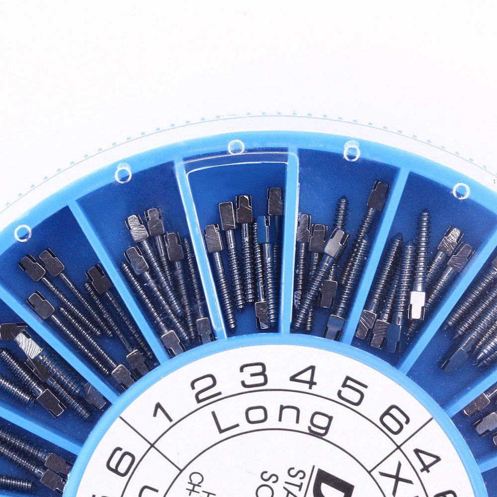 120/240pcs Dental Screw Post Completed Kit Silver/Gold Plated Endo Conical Pins