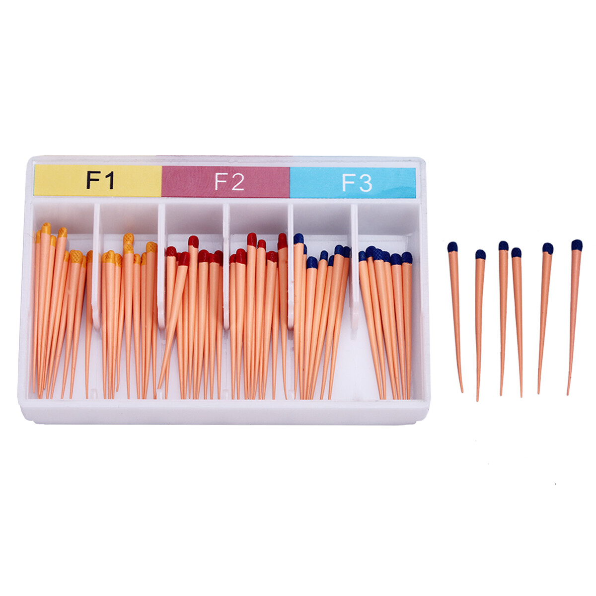 AZDENT Dental Endo Root Canal Obturating Gutta Percha Points Taper F1 F2 F3