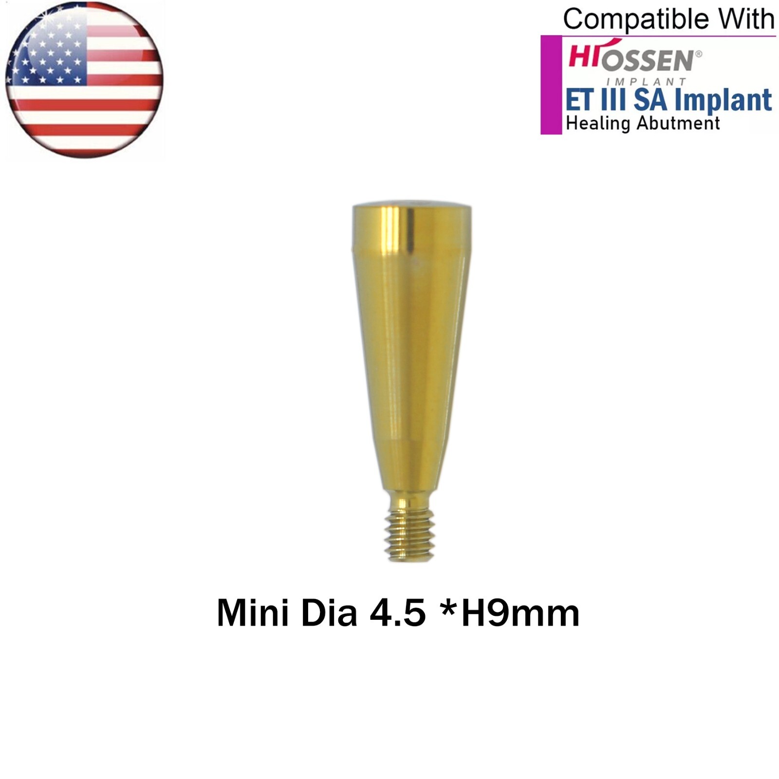 US Dental Healing Abutment Caps Mini Platform For Osstem Hiossen ET Hexagon