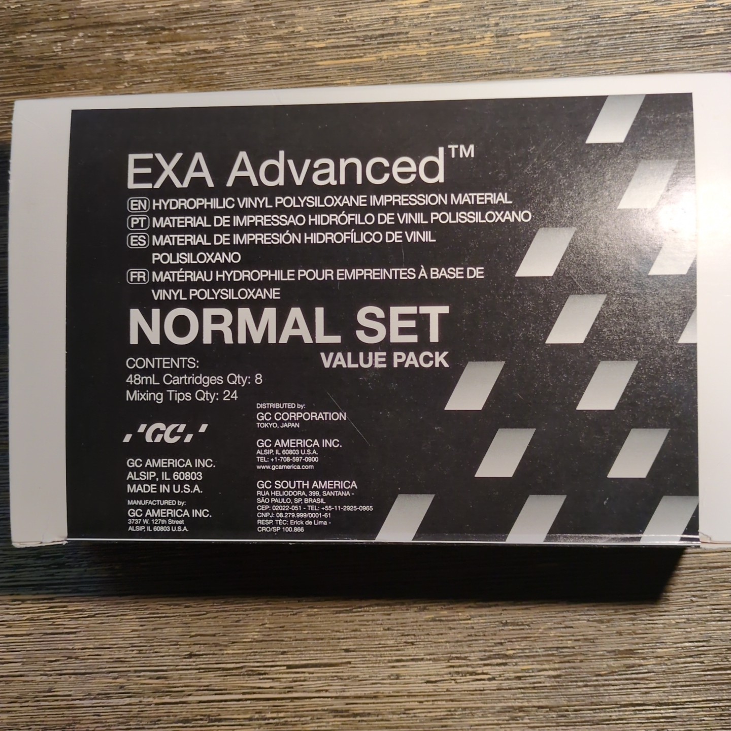 EXA Advanced Hydrophilic Vinyl Polysiloxane Impression Material Normal Set