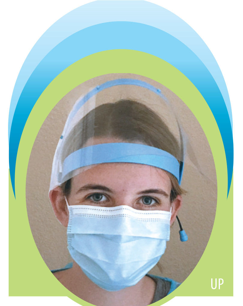 Adjustable Face Shield with Anti Fog Clear Film 1Box (1 Frame + 20 Shields)