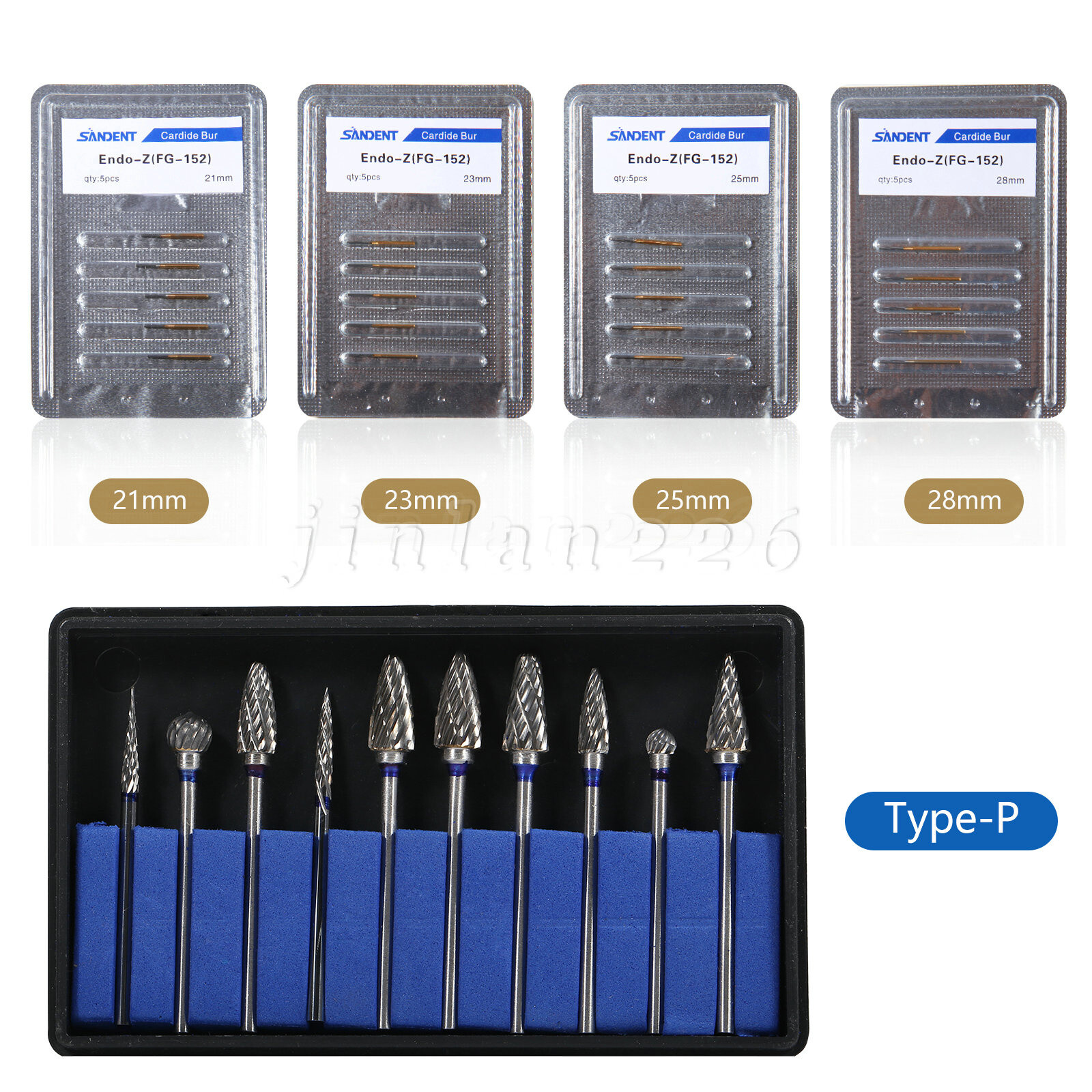 Fresas dentales de carburo de tungsteno para endodoncia Endo-E Bur FG Shank