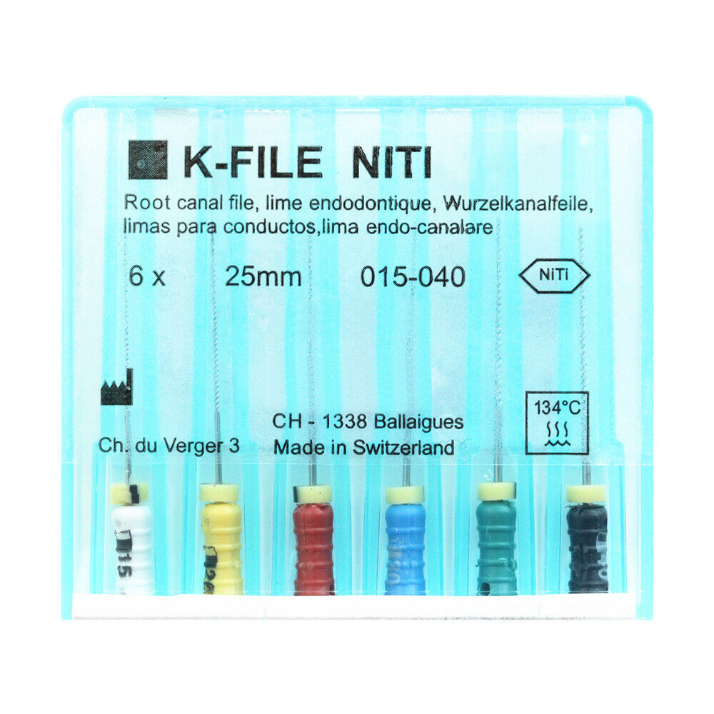 1 Pack Dental K-FILE NITIFLEX NiTi Flexible Endodontic ENDO Root Canal K Files