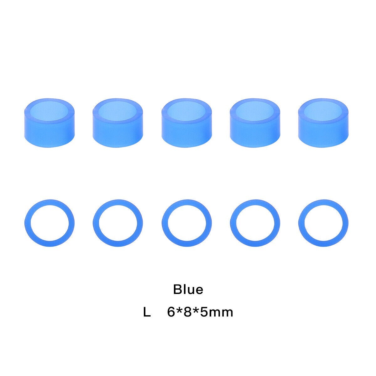 100Pcs Dental Code Ring Multi-Color Autoclavable Dental Silicone Color Code Ring