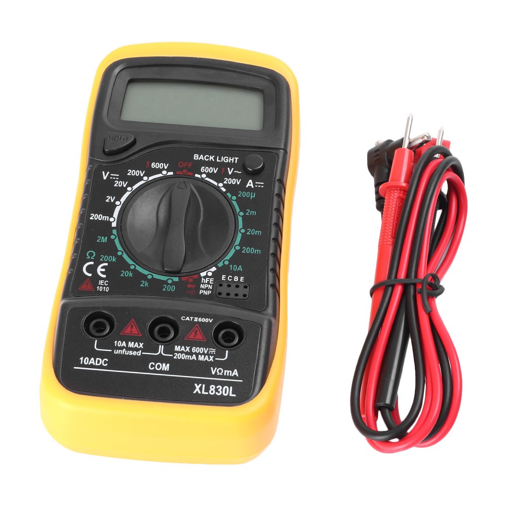 200/600V Digital Ohmmeter LCD Multimeter AC DC Voltmeter Ohmmeter Ammeter