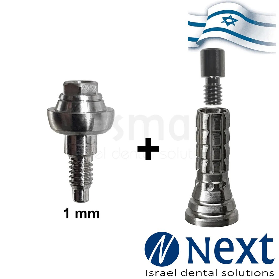 Straight Multi Unit Abutment MIS Wide WP 2.42 hex titanium 1 MM