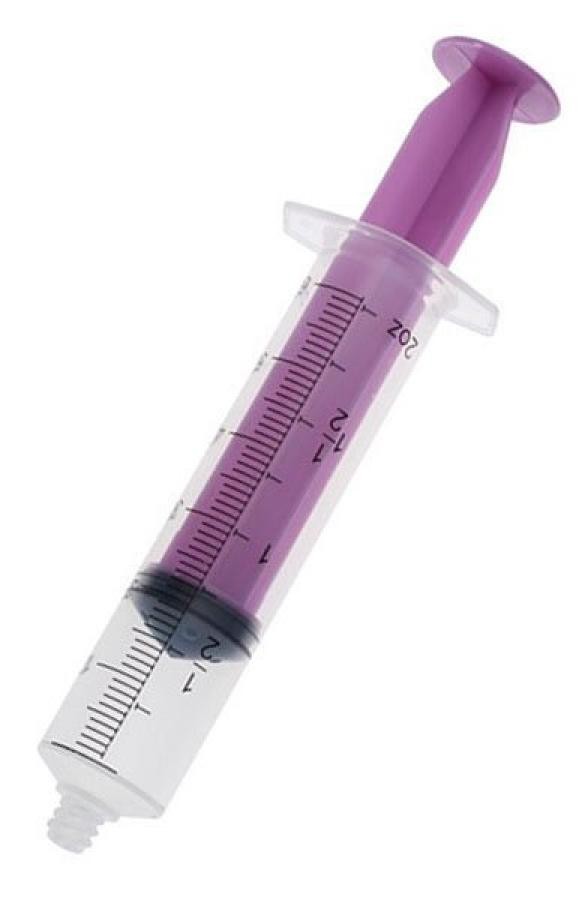 Amsino AMSure Enteral Syringes Enfit Tip 60mL No Safety Flat Top Style, 50 Count