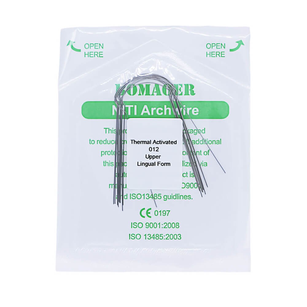1×Dental Orthodontic Lingual Heat Thermal Activated Round Arch Wires 012 Upper