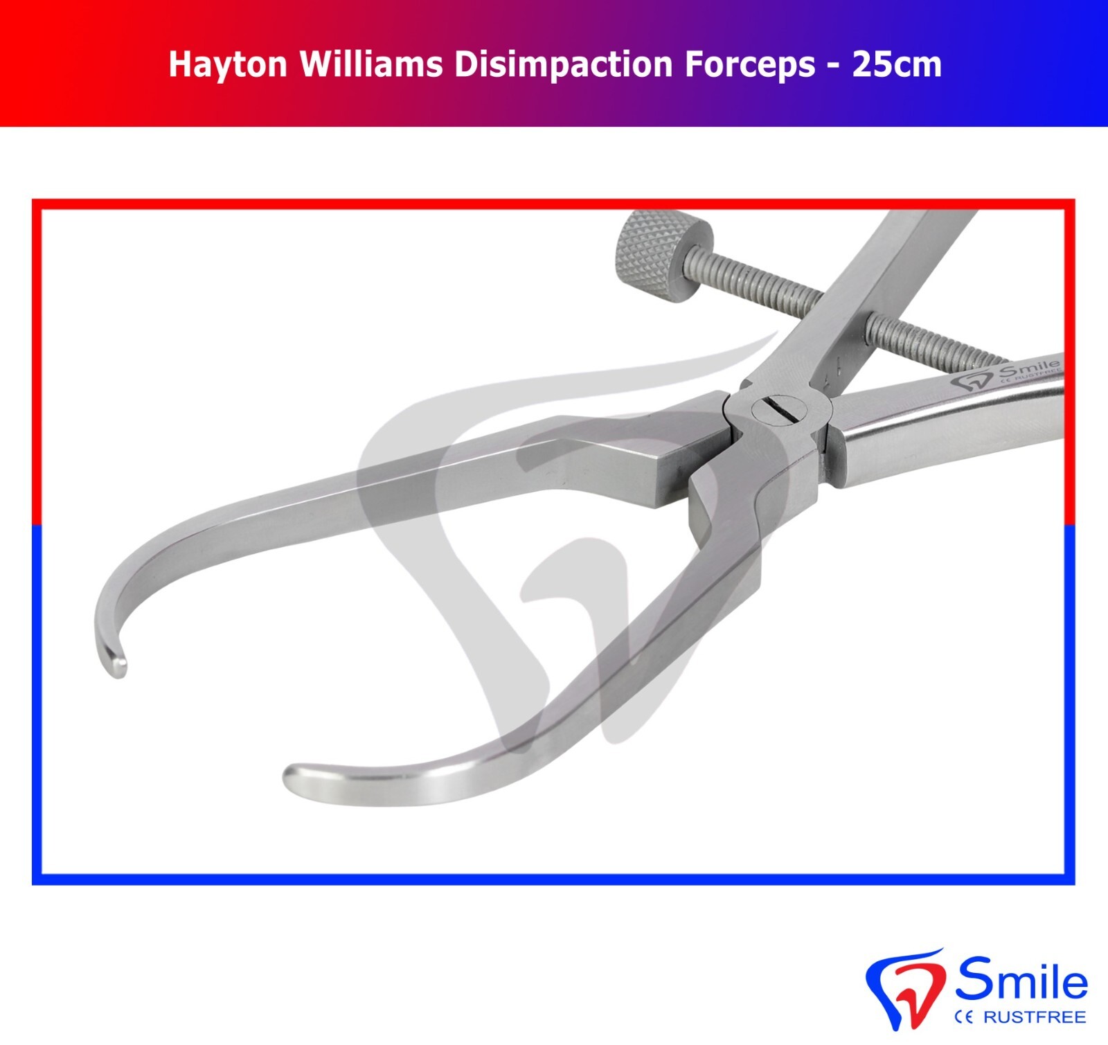 Hayton Williams Disimpaction Forceps 25cm Dental Instruments For Surgery FDA