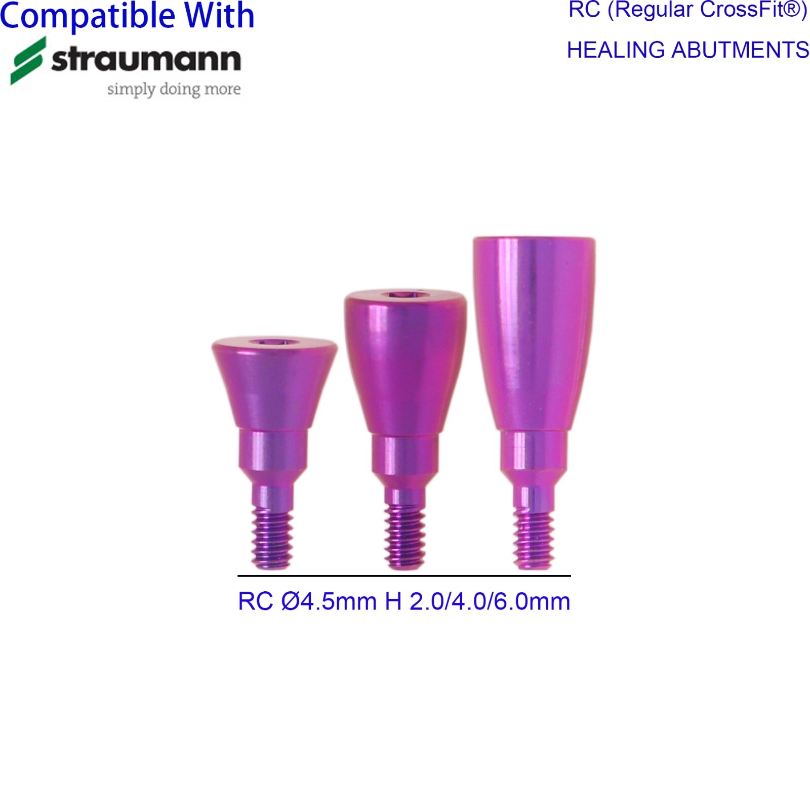 US Dental Healing Abutment Closure Fit Straumann ITI Mini Regular