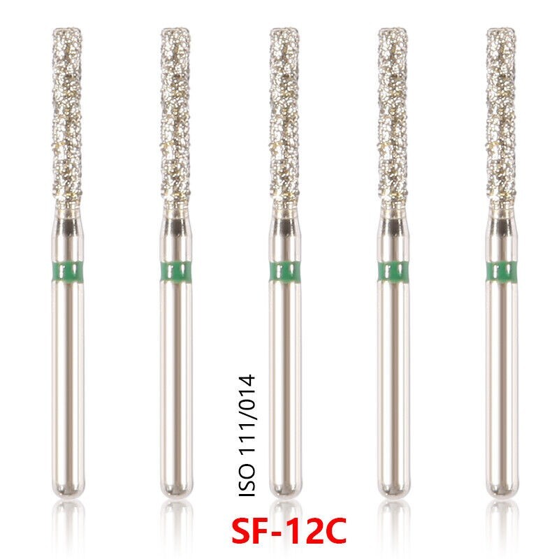 50 Dental Diamond Ball Round Bur Medium FG 1.6mm High Speed Handpiece SF-12C