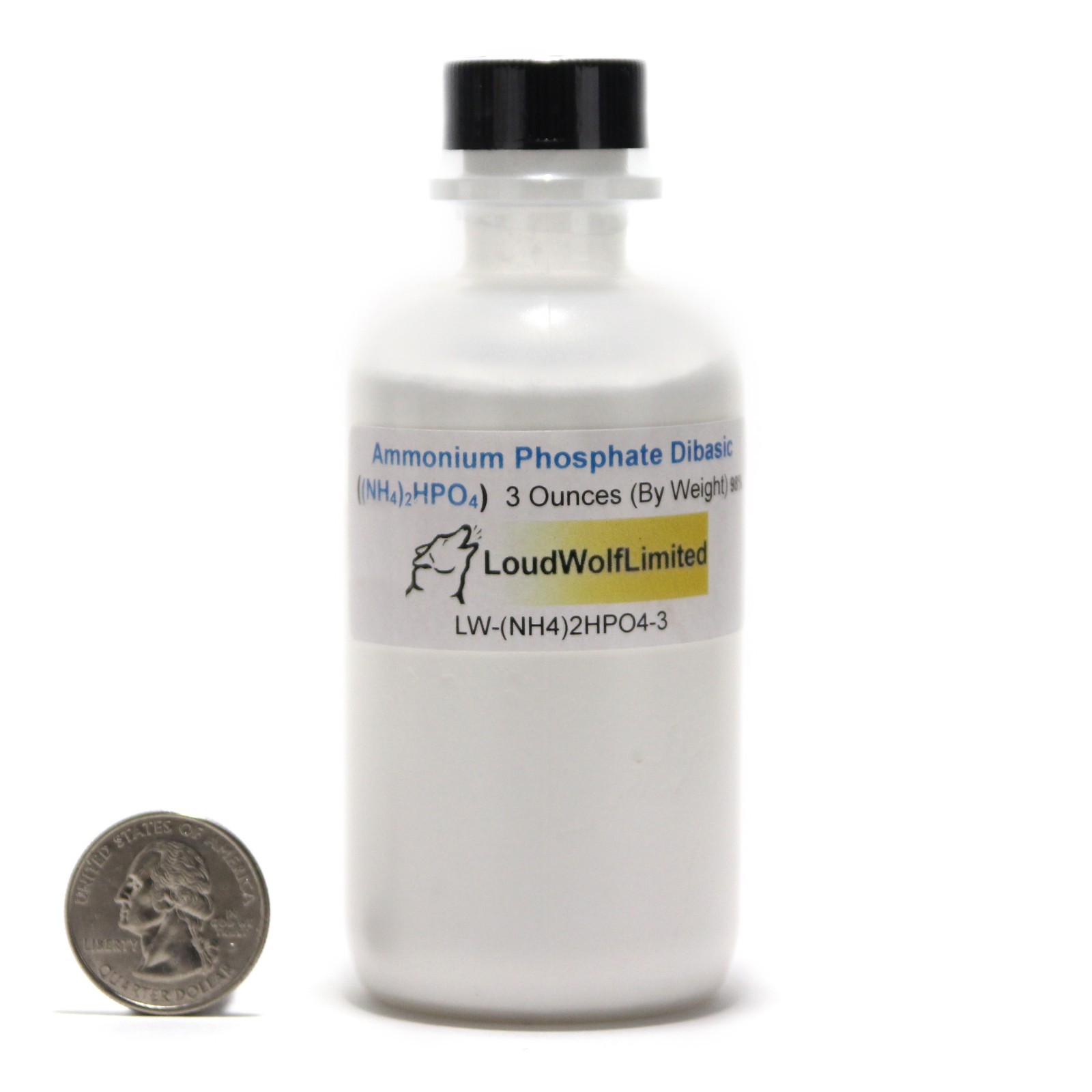 Ammonium Phosphate Dibasic, 3oz, Reagent Grade, Sturdy Bottle SHIPS SAME DAY