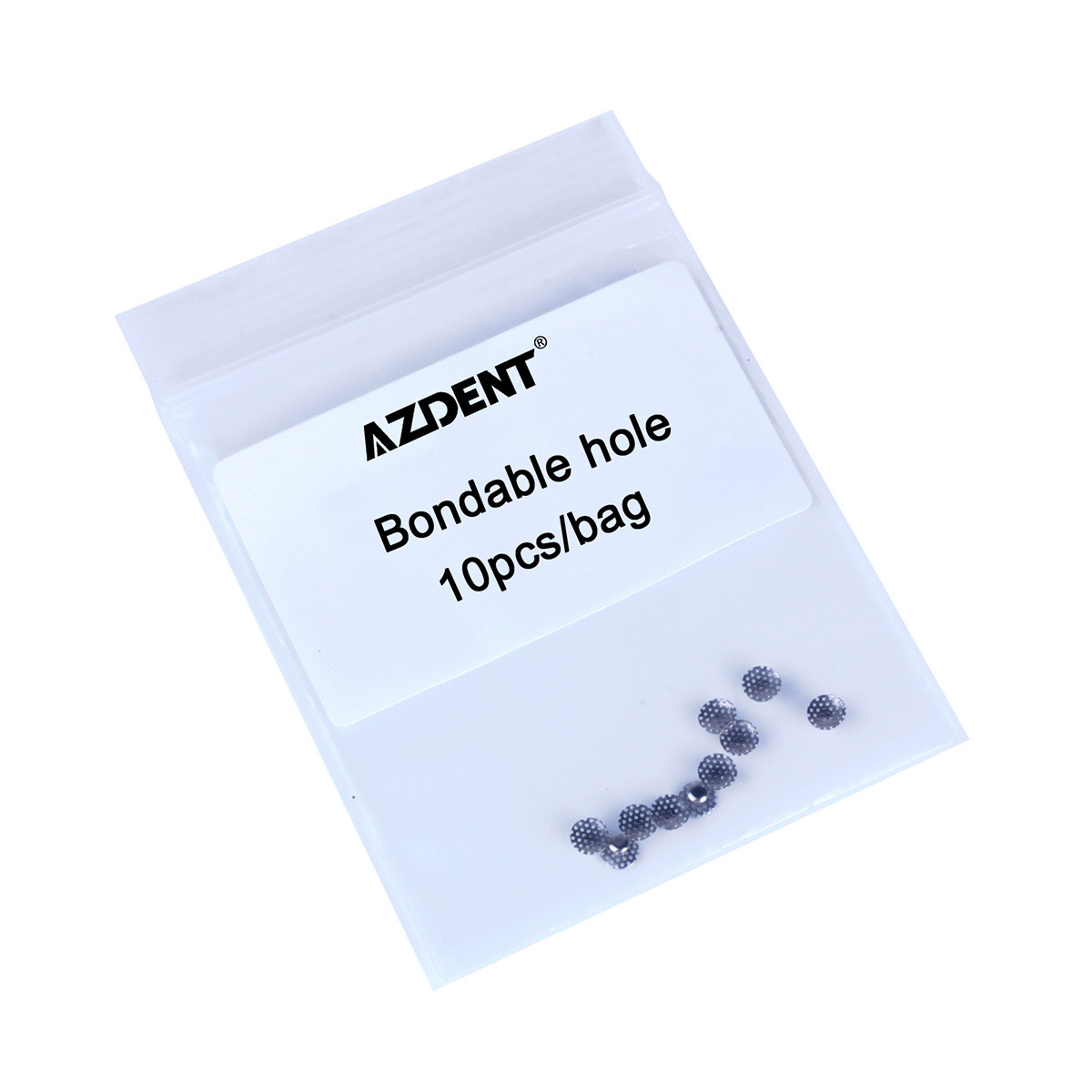 AZDENT Denal Orthodontic TOMY Round Perforated Hollow Lingual Buttons with Holes