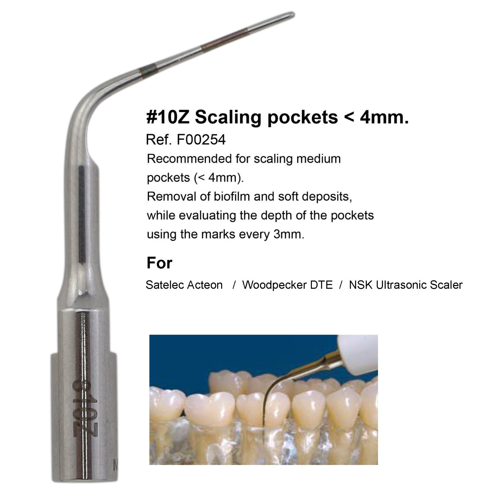 Dental For Acteon Satelec Piezo Scaler Tip #1 #1s 10Z H3 10P Scaling P5 Newtron