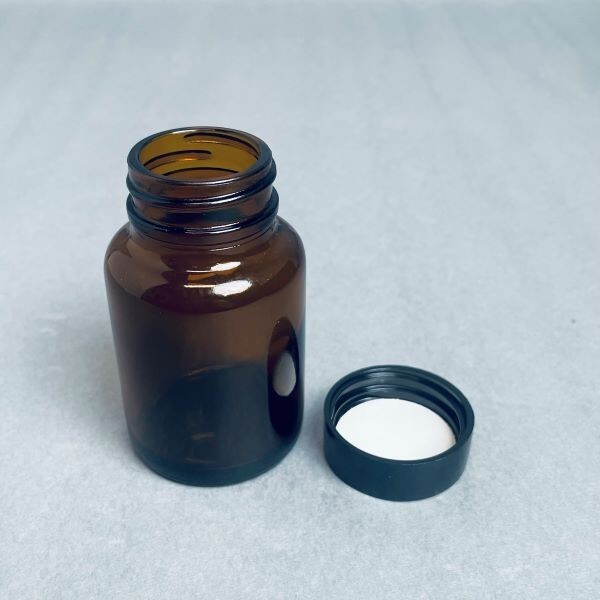 Qorpak Amber Packing Bottle 60 ml with Black Screw Cap Total of 9 Bottles