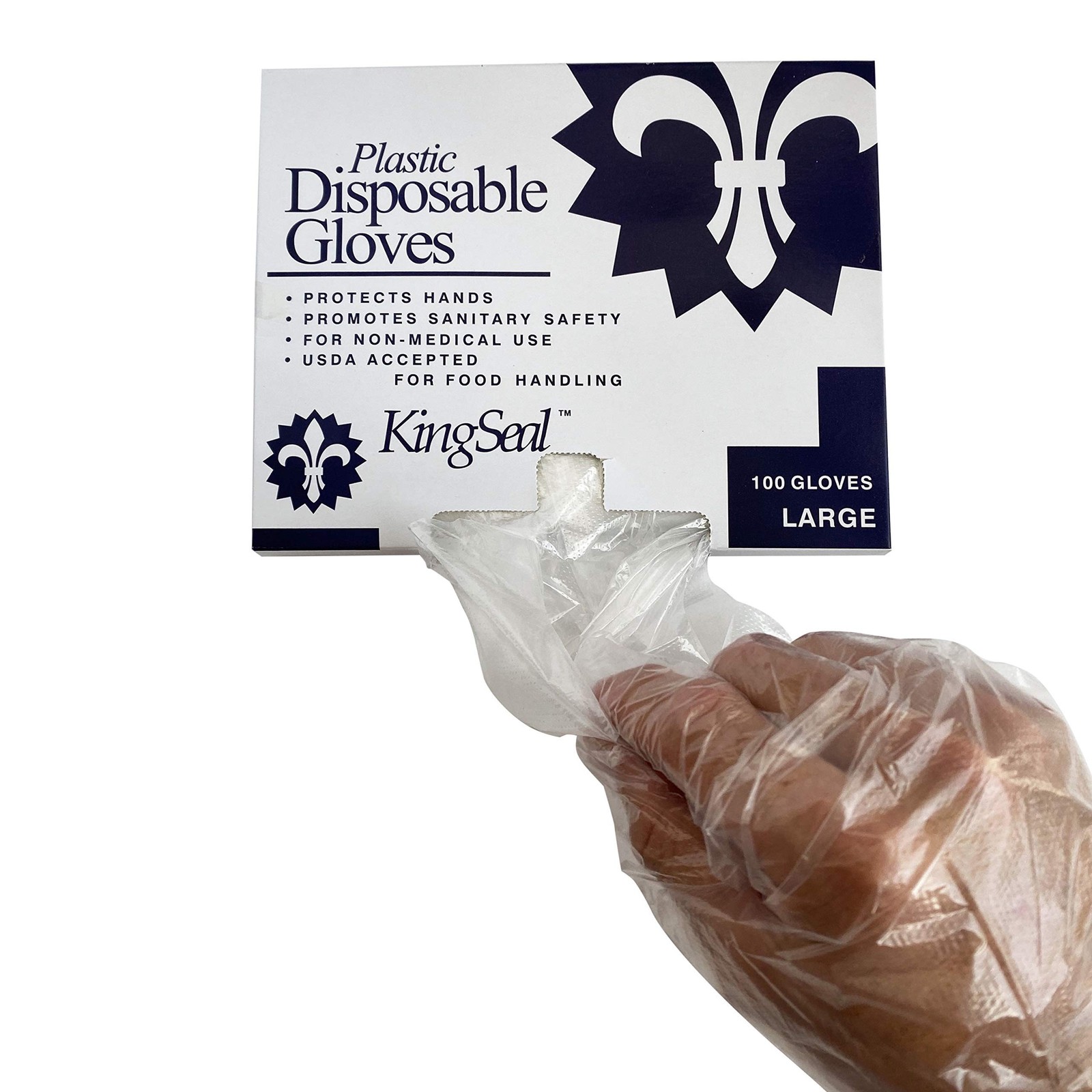1000 Count Embossed Poly Foodhandling Gloves, Powder-Free, Quick Change, Size…