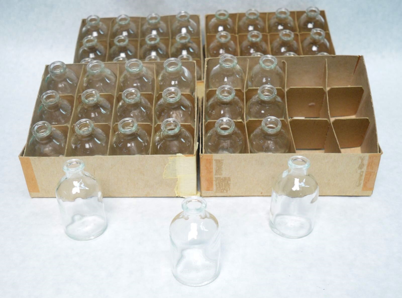 Lot of (45) Pierce Chemical 12969 Hypo-Vials 50ml Type 1 Borosilicate Glass Vial