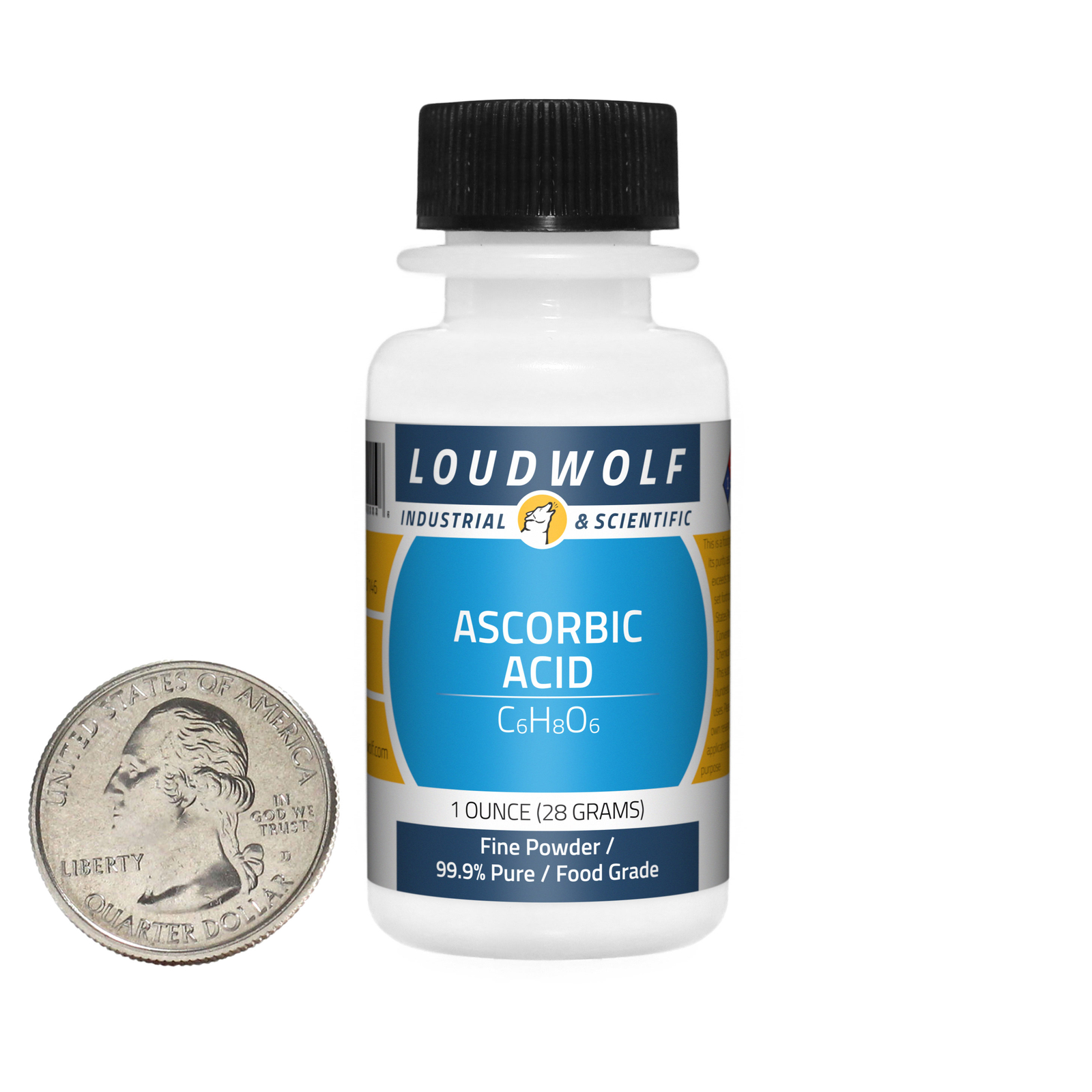 Ascorbic Acid / 1 Ounce Bottle / 99.9% Pure Food Grade / Fine Powder / USA