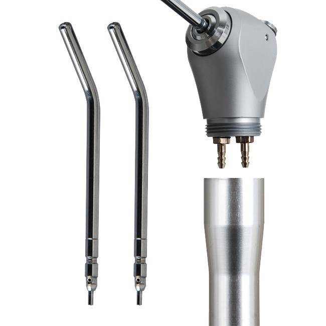 New Three 3-Way Triple Syringe Dental Dentist Air Water Spray + 2 Nozzles Tips