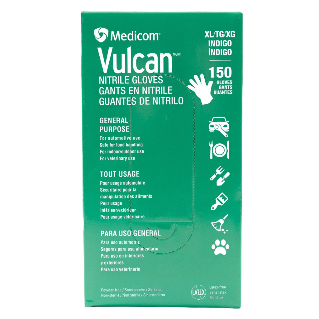 Medicom Vulcan General-Purpose Nitrile Gloves. XLarge