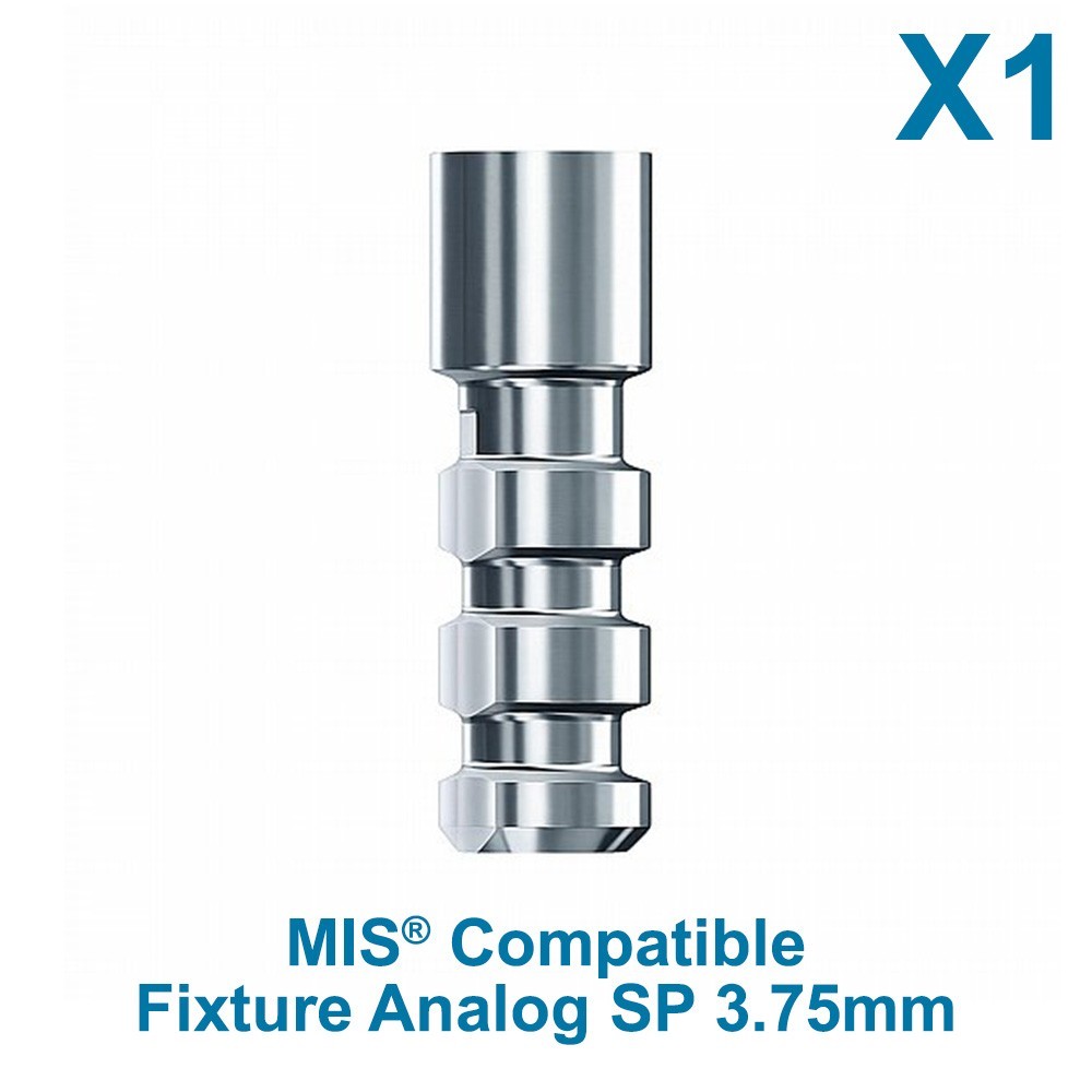 Dental Fixture Analog SP Compatible With MIS Seven Ø3.75mm Int Hex 2.45mm