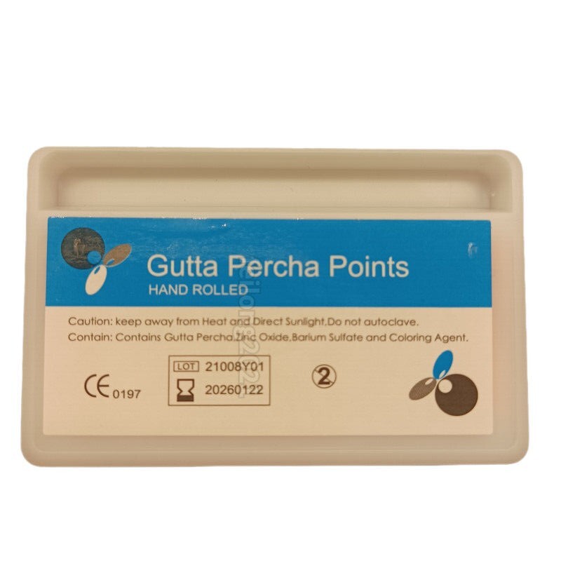Endodontic GUTTA PERCHA POINTS Taper 0.4, All Sizes Dental Meta, 60 Points/box