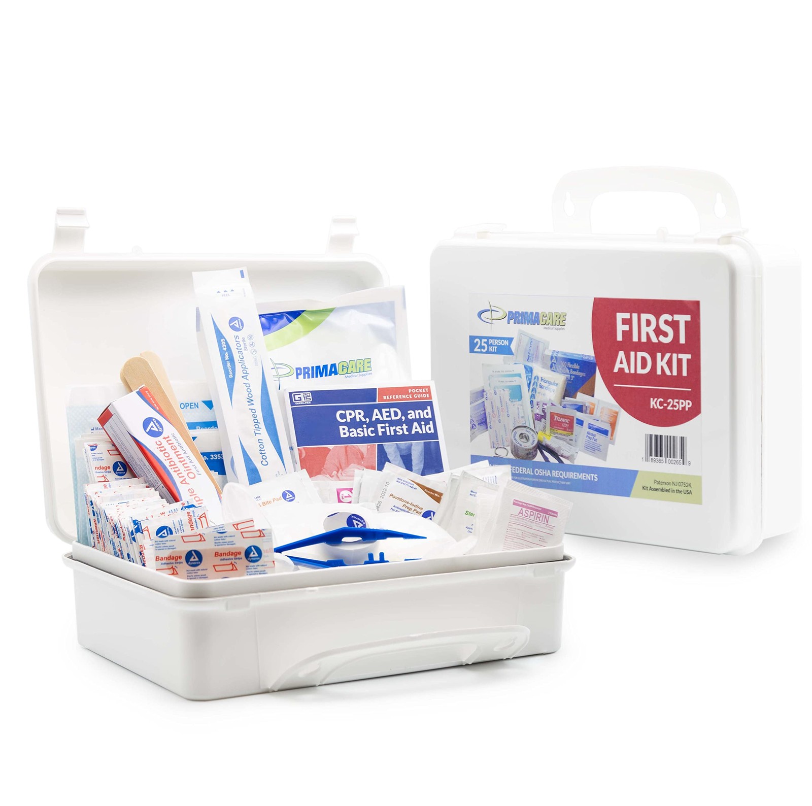 Primacare Kc-25Pp 25 Person Compact First Aid Kit 157 Pieces Emergency Medical