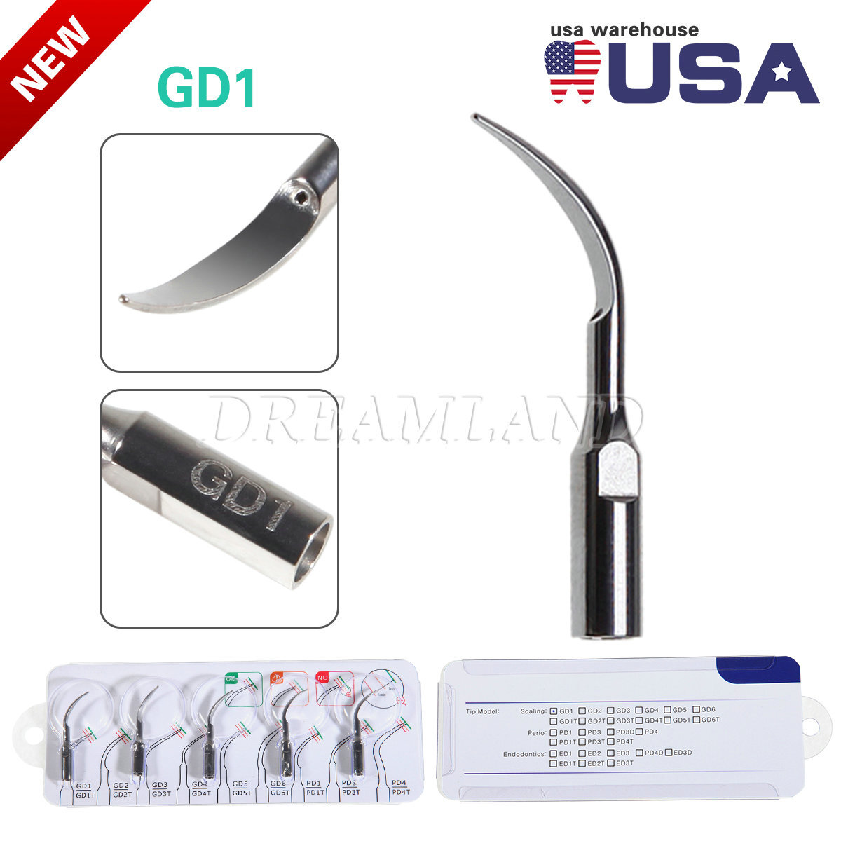Dental Piezo Scaler Tips Torque Wrench Key for EMS Woodpecker/ DTE SATELEC tips