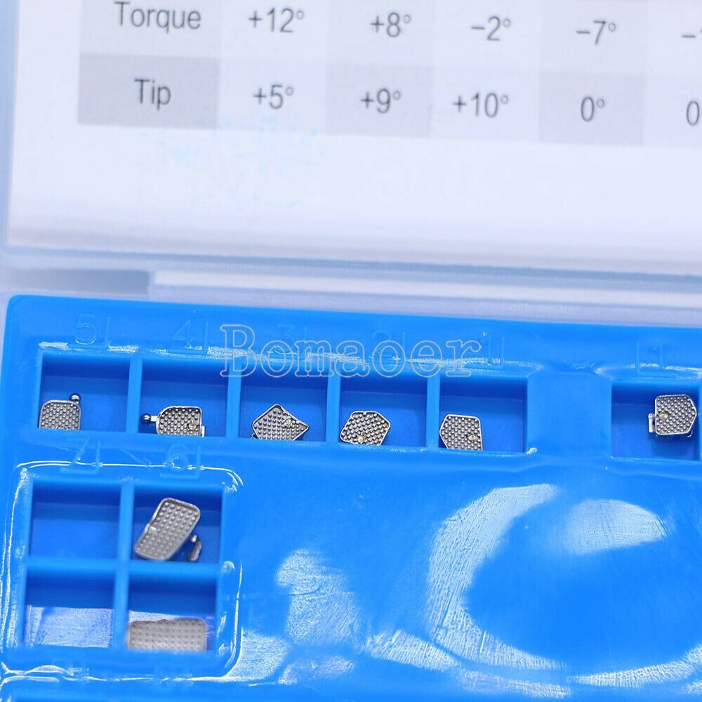 1-10 × Dental Ortho Self-ligating Bracket Brace MBT 022 345 Hooks & Buccal Tubes