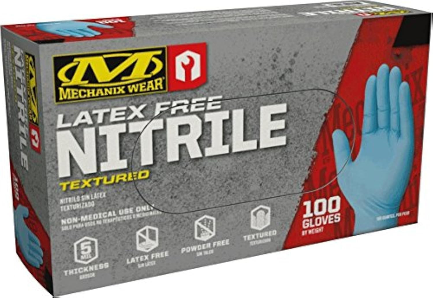: 5 Mil Nitrile Disposable Gloves with High Dexterity, Latex Free, Powder Free,