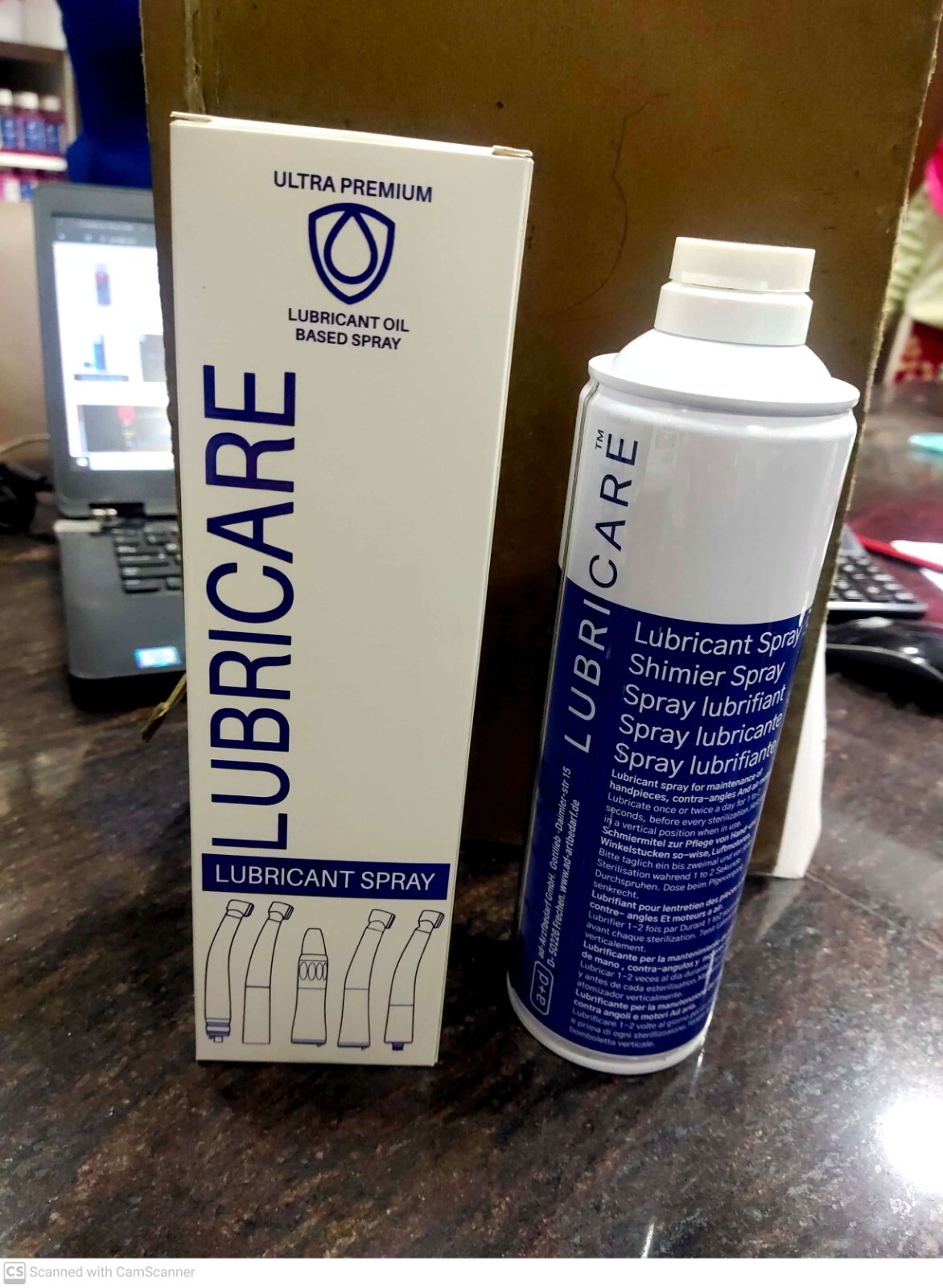 2 x LUBRICARE GERMANY Ultra Premium Dental Lubricant Oil Spray 500ml