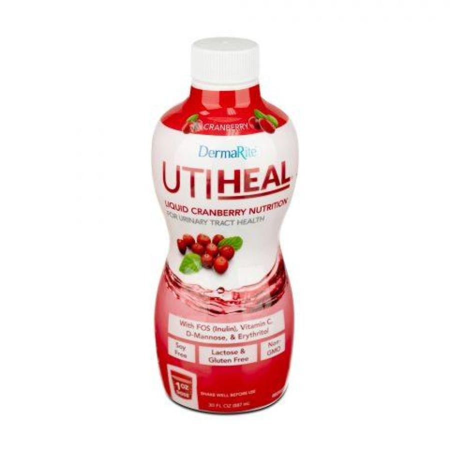 UTIHeal Liquid Cranberry Supplement Cranberry Flavor Ready to Use 30oz Bottle 1