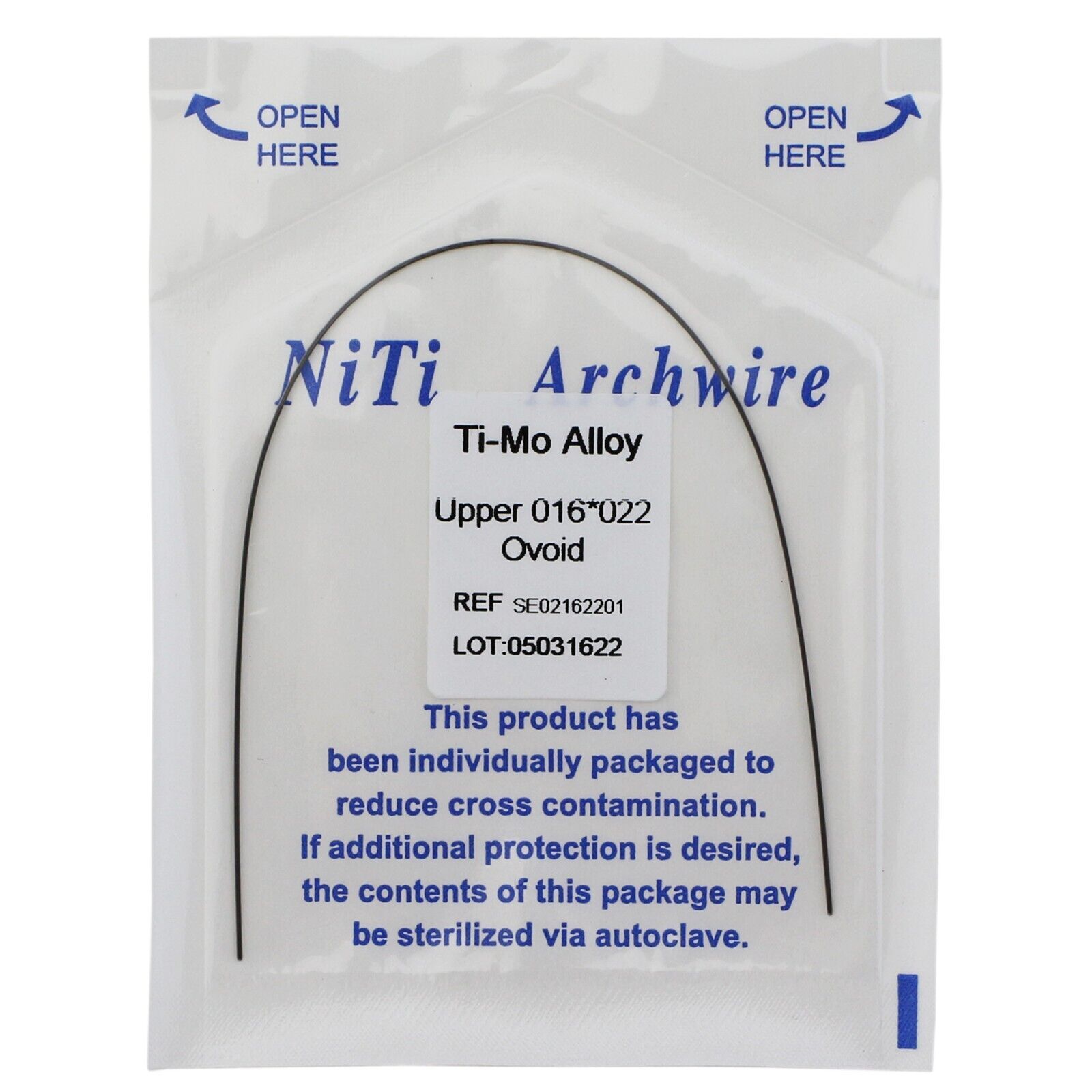 Dental Arch Wire TMA Beta Titanium Ti-Mo Alloy Oviod Rectangular Upper/Lower
