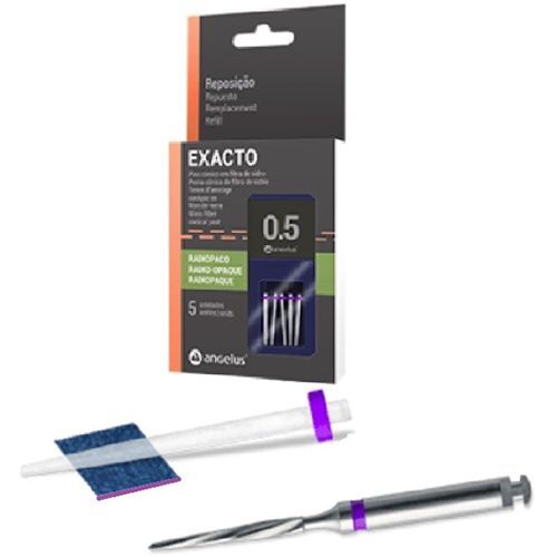 Exacto Translucent Posts Trial Kit #0.5 – 5 Posts & 1 Bur – High Light
