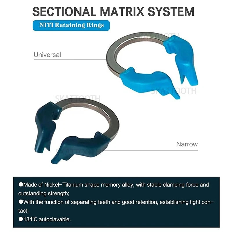 Dental Sectional Matrix System Matrix Bands Clamp Ring Palodent V3 Tulwar Wedges