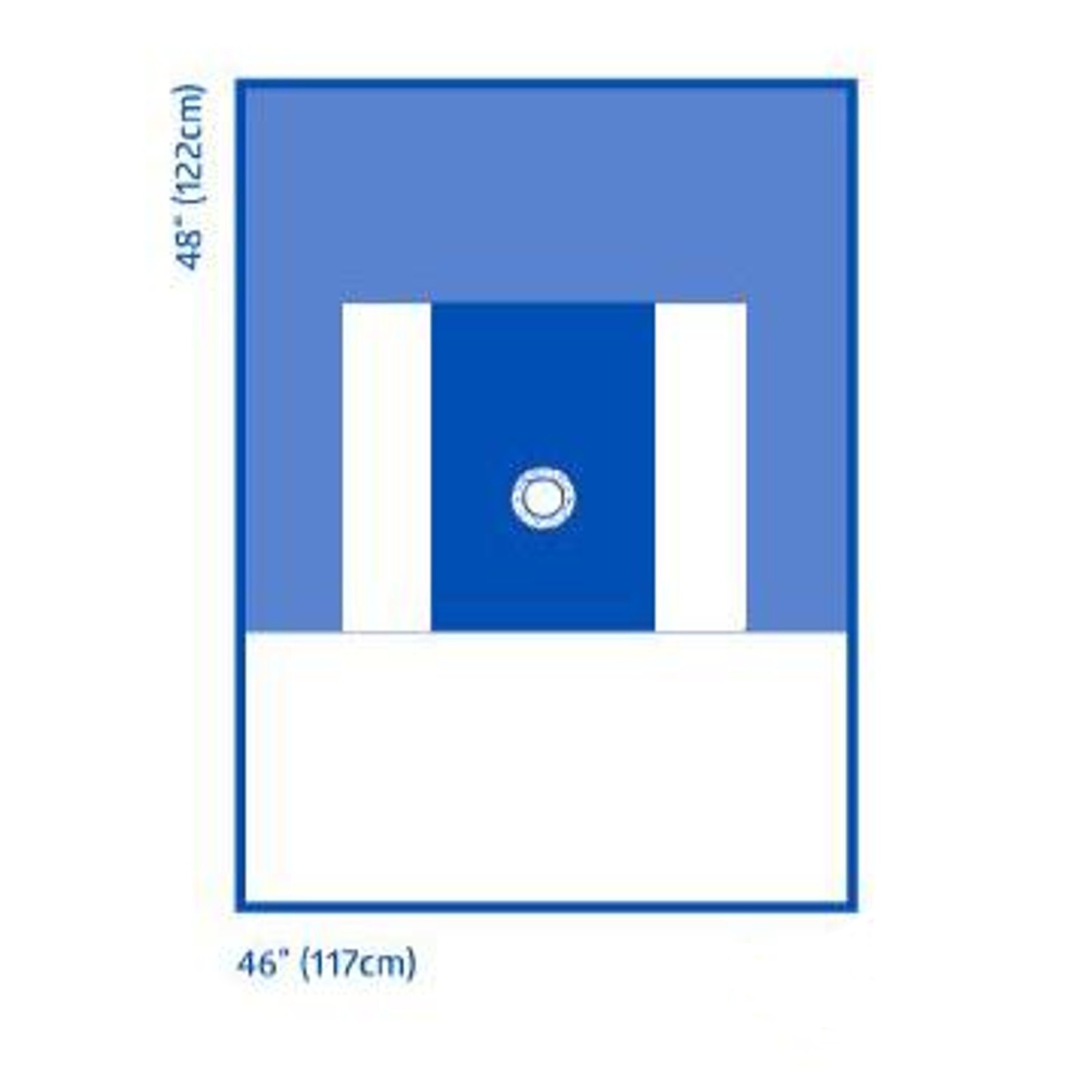 *1-Piece* Medline Brachial Angiography Surgical 46″ x 48″ Radial Drape DYNJP4123