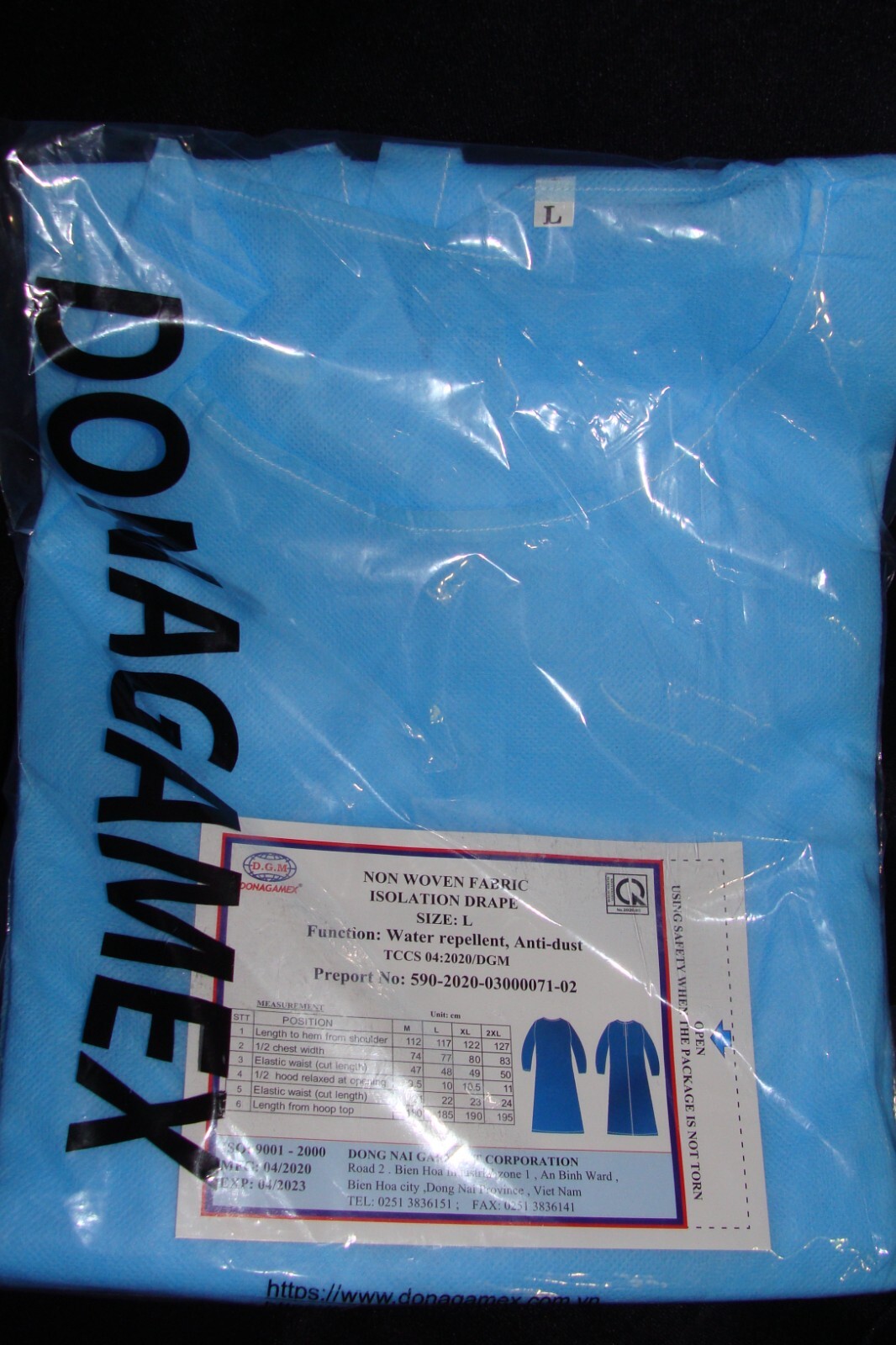 LOT – 20 Disposable Non-Woven Isolation drape TCCS 04-:2020/DGM. Large NEW