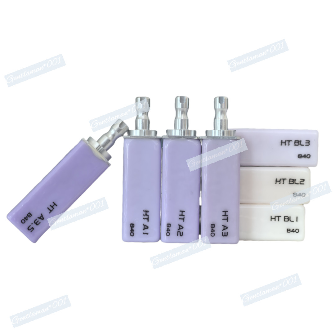 HT B40 Dental Glass Ceramic Lithium Block Cerec Emax CAD CAM HT Bridge Blocks