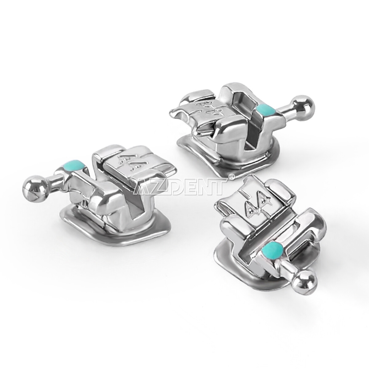 AZDENT Dental Orthodontic Self-Ligating Brackets Braces Mini Roth.022 Hooks 345