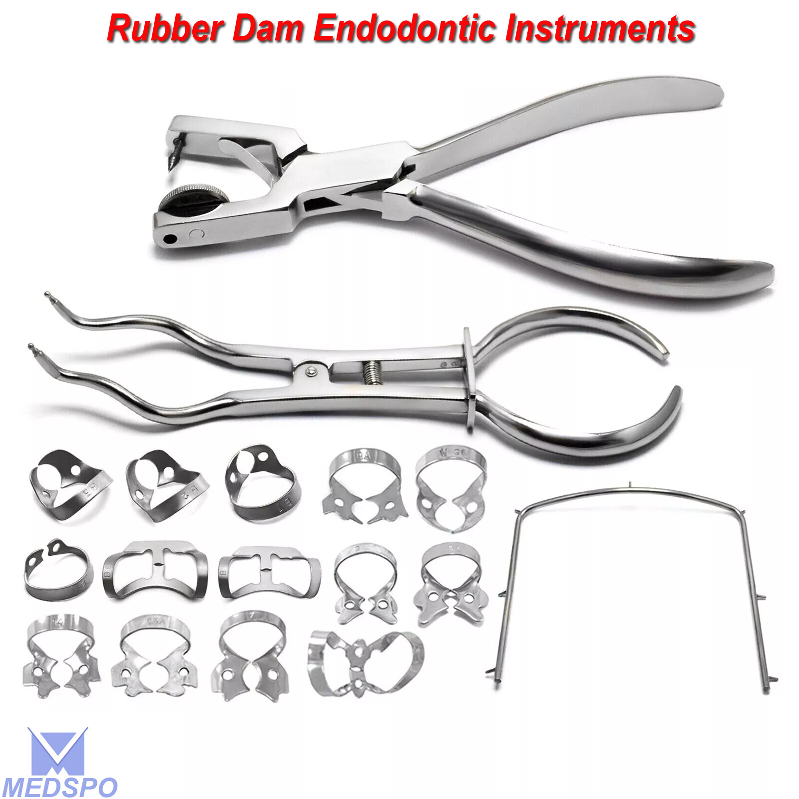 Rubber Dam Punch Hole Plier Dental Endodontic Brewer Stoke Clamps Dental Tools